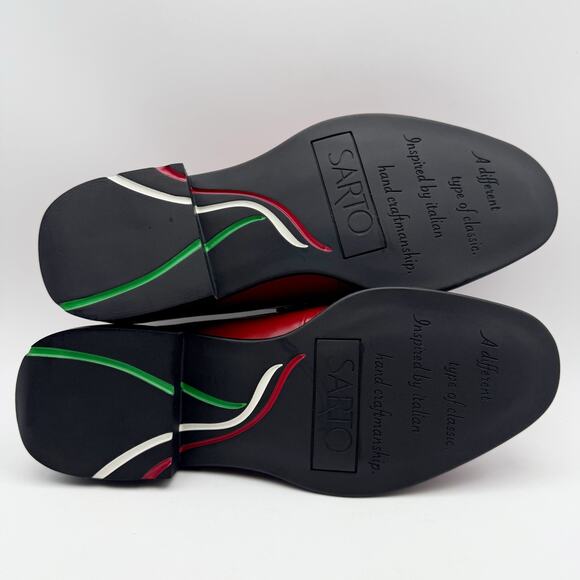 Franco Sarto Womens Eden Studded Loafers US 7 M EU 37 Red Slip On NWOB - Picture 11 of 12